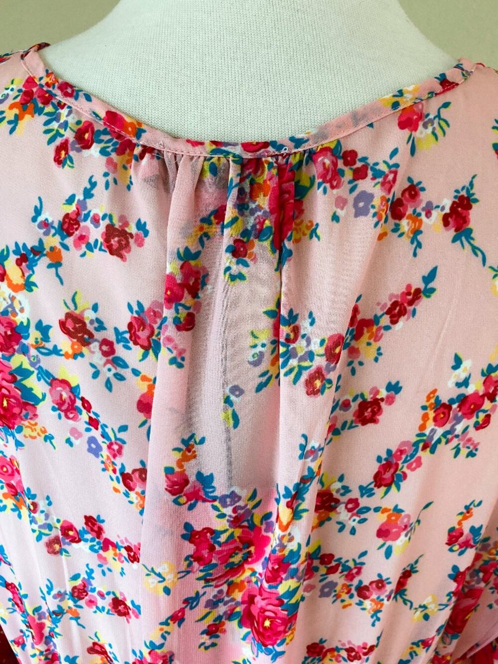 Betsey Johnson Bush Gardens Print Georgette Dress Size XXL NWT - Picture 4 of 15
